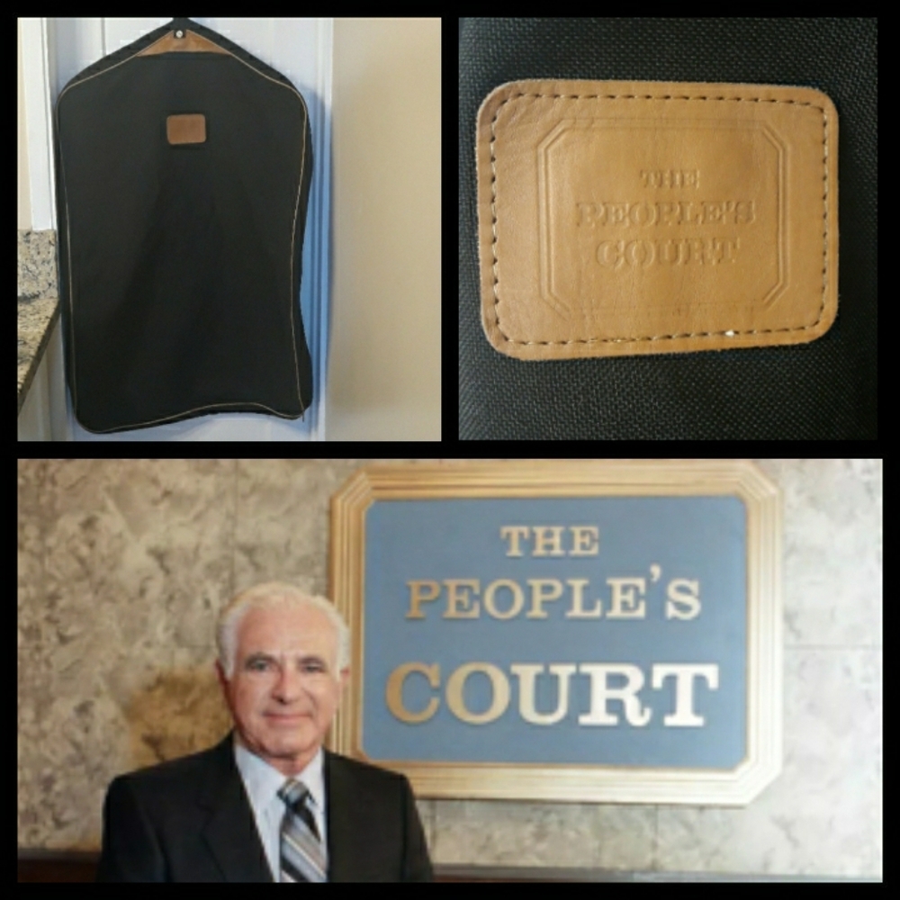 The People's Court vintage garment bag